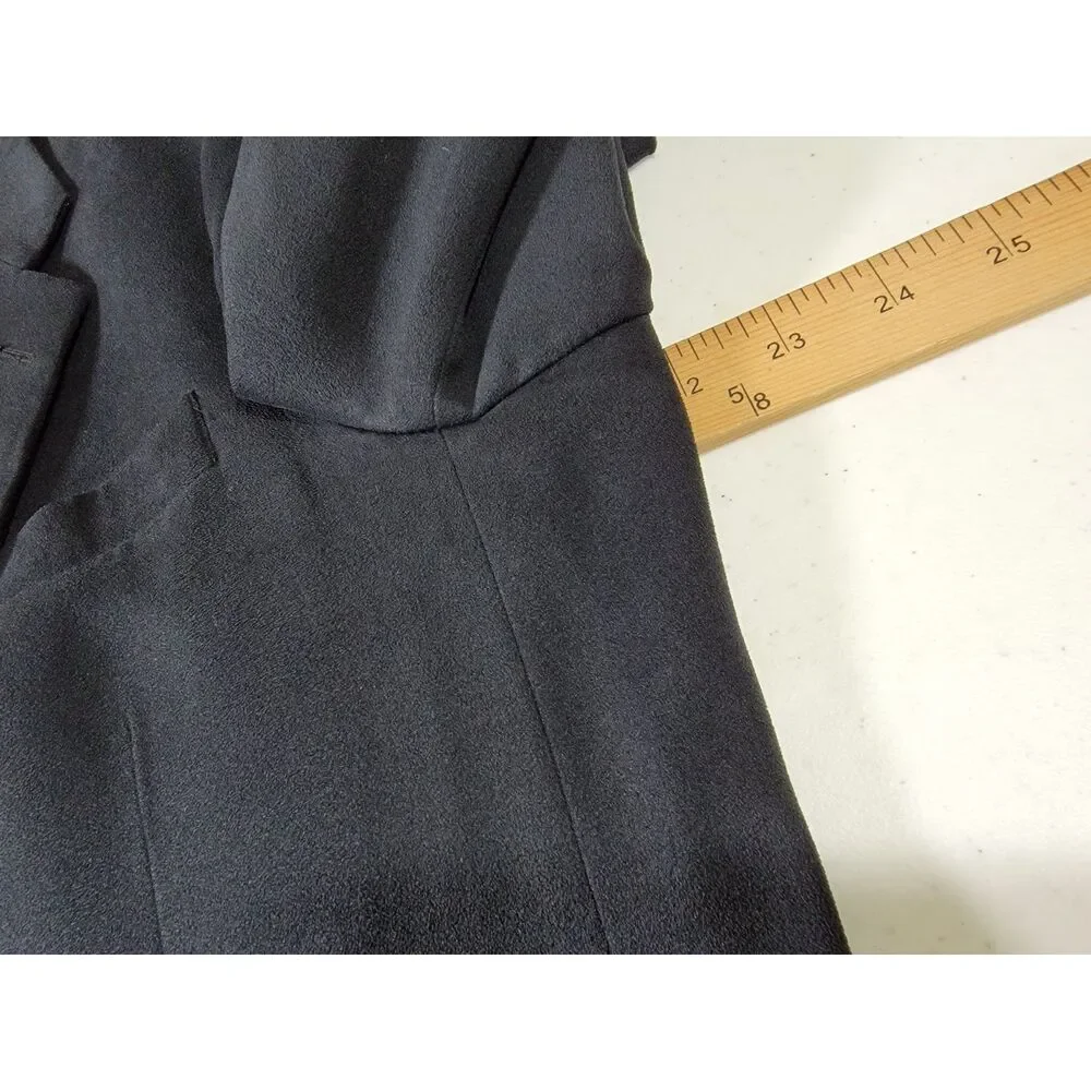 Vintage Mort Wallin Suede Men's Navy Suit Jacket Sport Coat Blazer - 42R - Picture 7 of 10